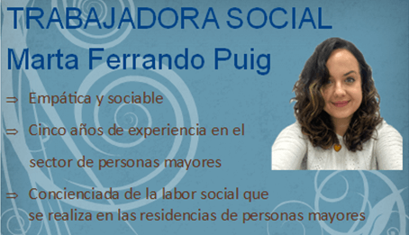Residencia La Milagrosa - Alberic - Presentamos a nuestra nueva Trabajadora Social